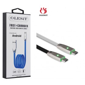 Olesit Gecertificeerde TPE MICRO-USB Kabel 1m Fast Charge 3.0A High Speed Oplaadkabel - Geschikt voor Xiaomi-