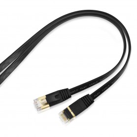 DrPhone Gigabit Ethernetkabel - CAT7 RJ45 LAN - Internetkabel tot 600 MHz - Plat ontwerp - 2 Meter