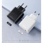 DrPhone HALO - 9V Thuislader - Adapter - Snel Lader Intelligente LED – Reislader - Voor Samsung / Apple iPhone / Huawei - Zwart