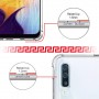 DrPhone Samsung A50 TPU Hoesje - Siliconen Bumper Case met Verstevigde randen – transparant