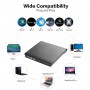 DrPhone DW2 - Externe DVD/CD Writer - DVD Speler - USB 3.0 - Windows / Mac OS / Macbook