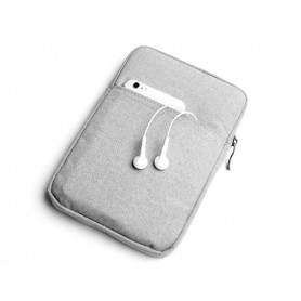 S02 DrPhone 8 inch Pouchbag Soft Sleeve Beschermhoes - Grijs( geschikt voor o.a zie productbeschrijving)