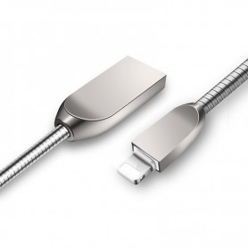 DrPhone ALU2 1M Kabel Compatibel met Lightning – Aluminium Laadkabel en Datakabel Compatibel met iPhone iPad