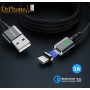 2x DrPhone iCON - USB C Oplaadkabel Magneet - Snellader Qualcomm 3.0 - Datakabel - Type C - Ondersteuning Snelladen