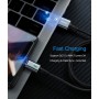 DrPhone iCON Series - 3 in 1 Gecertificeerde Qualcomm 3.0 Support - Snellader - Magnetische Oplaadkabel + Datakabel -