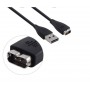DrPhone Fitbit Charge HR USB Oplaadkabel - Externe Lader - Laadkabel USB Lader - 21 cm lang - Zwart