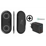 DrPhone Compaq V2 - 2 Smartphones Opladen - 2 in 1 Draadloze DUAL QI Oplader - 5V-3A / 9v 3A - 2x Smartphone Qi - Wit