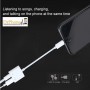 DrPhone Dual Lightning Splitter - Audio & Charge Adapter - Tegelijk opladen en audio beluisteren - Data transfer - Wit