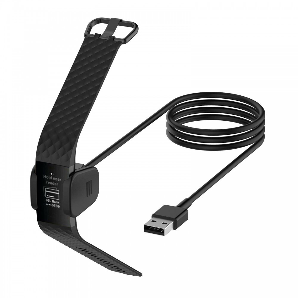 analogie Naleving van Torrent DrPhone - Fitbit Charge 3 - USB Oplaadkabel Adapter - 55cm Kabel