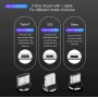DrPhone 3-in-1 Lightning/Micro USB/Type-C 360 Magnetische 3A USB-kabel - Snel opladen + Dataoverdracht