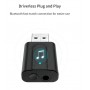 DrPhone 2 in 1 USB Bluetooth-adapter 5.0 + EDR - Bluetooth-zender Ontvanger HiFi Draadloze audio-adapter met 3,5 mm AUX