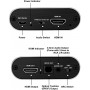 DrPhone HDMI Splitter /Converter - HDMI naar HDMI + SPDIF + Audio + ARC - 4K @ 60Hz