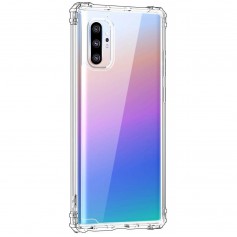 DrPhone Note10+ (Plus) TPU Hoesje - Siliconen Bumper Case met Verstevigde randen – transparant