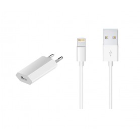 1 Pack Gecertificeerde OLESITÂ® UNS-1536 USB Lader Stekker Safe Charge - 30% sneller laden - Oplader + Kabel Apple iPhone