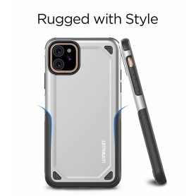 LUXWALLET® iPhone 11 Case - Desert Armor Drop Proof Hoes - Nightfall Black