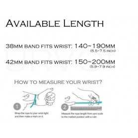 DrPhone Apple Watch 2/3/4 42/44mm Lederen Loop Armband met Magnetische Sluiting - Khaki