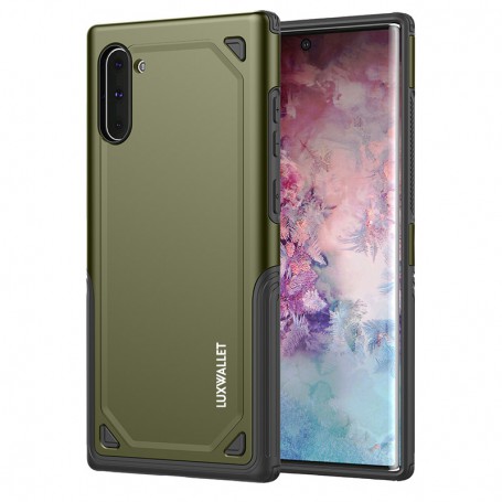 LUXWALLET® Samsung Note 10 Case - Desert Armor Drop Proof Hoes - Army Green