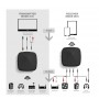 DrPhone - APTX HD Bluetooth Ontvanger + Zender - Draadloze 3.5mm Aux RCA Optische SPDIF Audio TV / Auto