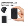DrPhone 2-in-1 Bluetooth v4.2 zenderontvanger / draadloze 3,5 mm audioadapter - Zwart