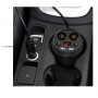 DrPhone CAR 4 Autolader 2 Sockets Splitter 80W - 2x USB 5V 3.1A - Digitaal scherm - Bekerhouder