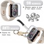 DrPhone Apple Watch 4 (40mm) Full-covered Glas - 0.2mm - Full-covered ( UNIEK TOT AAN DE RANDEN) Goud