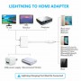 DrPhone Lightning Digital AV Adapter - HDMI naar lightning kabel - Voor Apple iPhone 11 / XS / X / Max / XR / iPad Air / Mini
