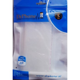 DrPhone Samsung A20E TPU Hoesje - Siliconen Bumper Case met Verstevigde randen – transparant