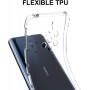 DrPhone Nokia 9 PureView TPU Hoesje - Siliconen Bumper Case met Verstevigde randen – transparant