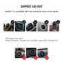 DrPhone MC1 Universele Ventilatie Autohouder 360 ° rotatie beweging – Airvent + 3M metalen plaat extra sterk - Zwart