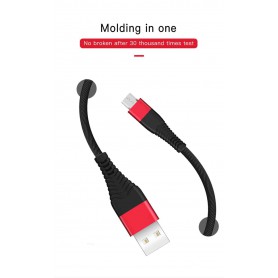 DrPhone SL02 Micro USB Gevlochten Kabel - 2.4A - Data Sync en Snel opladen