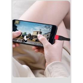 DrPhone SL02 Micro USB Gevlochten Kabel - 2.4A - Data Sync en Snel opladen