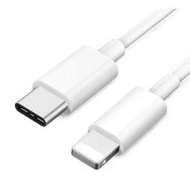 DrPhone LUNAR2 - USB-C Naar Lightning Kabel - 5V - 20% Sneller Laden - iPad Pro / iPhone 11 / 11 Pro / XS Max / XS