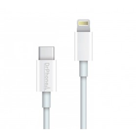 DrPhone LUNAR2 - USB-C Naar Lightning Kabel - 5V - 20% Sneller Laden - iPad Pro / iPhone 11 / 11 Pro / XS Max / XS