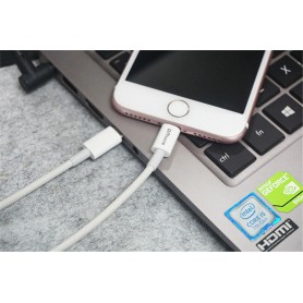 DrPhone LUNAR - USB-C Naar Lightning Kabel - Fast Charge 9V - 50% Sneller Laden - iPad Pro / iPhone 11 / 11 Pro / Max XS