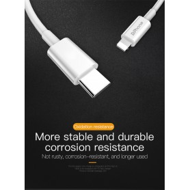 DrPhone LUNAR2 - USB-C Naar Lightning Kabel - 5V - 20% Sneller Laden - iPad Pro / iPhone 11 / 11 Pro / XS Max / XS