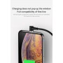 DrPhone Magnetische 90 graden Haakse Lightning oplaadkabel - - 2.1A MAX - Sterke Magneet - 2 Meter Zwart