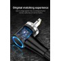 DrPhone Magnetische 90 graden Haakse Lightning oplaadkabel - - 2.1A MAX - Sterke Magneet - 2 Meter Zwart