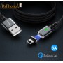 DrPhone iCON Series - Gecertificeerde Oplader - Magnetische 8-Pin iPhone / iPad oplaadkabel + Datakabel - Magnetisch