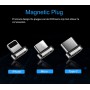 DrPhone 2 Meter iCON Series - Gecertificeerde Qualcomm 3.0 Support - Snellader - Magnetische Type C oplaadkabel + Datakabel -