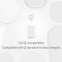 DrPhone AirPods Draadloze Oplaadhoes Wireless - Beschermhoes & geschikt voor elke Qi draadloze oplader – Wit
