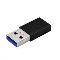 DrPhone C4 Mini USB 3.0 Male naar USB C Female Adapter - OTG – Tot 5 Gbit/s – Zwart