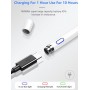 DrPhone Ultima Actieve Stylus Pen - 1.45mm - Magnetisch - ZWART Geschikt voor Apple iPad Pro / Air / Mini - Samsung Tablet