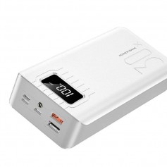 DrPhone HyperCell - 30.000 mAh Lader - Mobiele Power Bank - Powerbank Extra Sterk - Wit