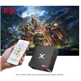 DrPhone Skytech - Android TV Box Mediaspeler - 4G 64GB - Android 8.1 TV Box 2.4G&5G Dual Wifi - Bluetooth 4.2 - Maakt TV Smart