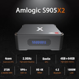 DrPhone Skytech - Android TV Box Mediaspeler - 4G 64GB - Android 8.1 TV Box 2.4G&5G Dual Wifi - Bluetooth 4.2 - Maakt TV Smart