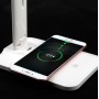 DrPhone CL – 28 LED Bureaulamp - USB oplaadpoort - Qi draadloos opladen – Touch Bediening – Kantoor / Nachtkastje - Wit