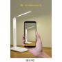 DrPhone CL – 28 LED Bureaulamp - USB oplaadpoort - Qi draadloos opladen – Touch Bediening – Kantoor / Nachtkastje - Wit
