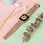 DrPhone Apple Watch 5/4/3/2 38/40mm Vrouwen Glitter Bling PU Lederen Armband Goud