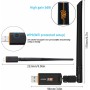 DrPhone W4 Wireless USB WiFi Adapter - 1200 Mbps 5G / 2.5G Dual-band met antenne - WLAN Adapter AC WiFi Dongle