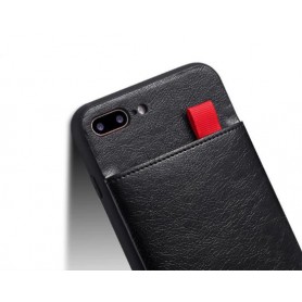 DrPhone- Luxury PU Lederen 3 Card Slots Telefoonhoesje – Lederen Telefoonhoesje- Case Slim Cover Voor iPhone 11 Pro - Zwart